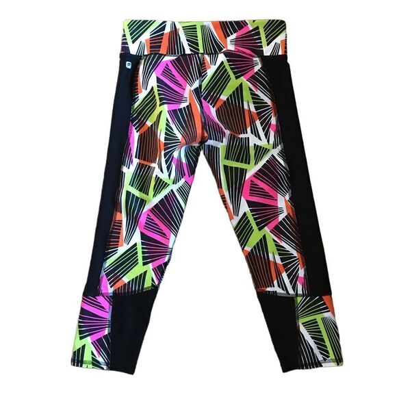 Fabletics Size Small Capri athletic workout pants black pink - Picture 2 of 4